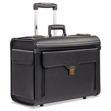 STEBCO Catalog Case On Wheels, Koskin, 19 X 9 X 15-1-2, Black freeshipping - TVN Wholesale